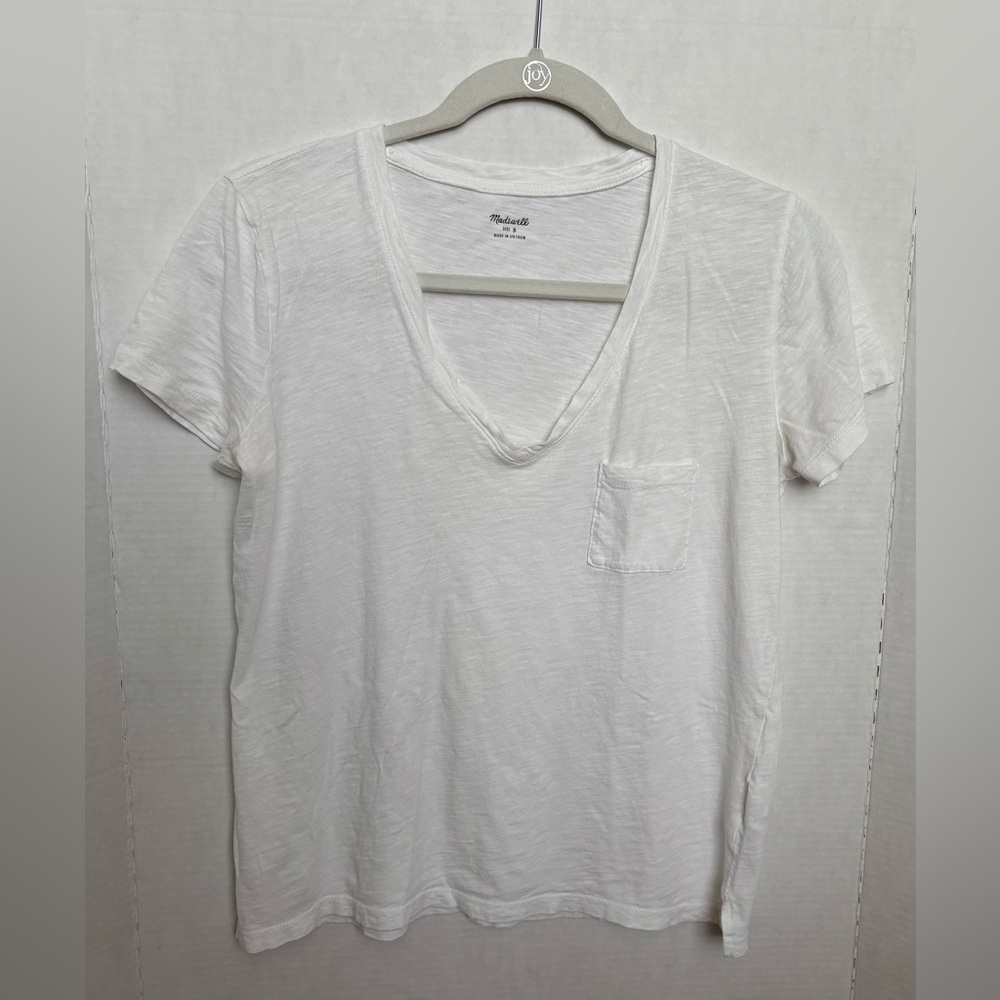Madewell Soft White Tee Size S